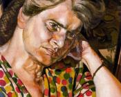 斯坦利 斯宾塞 : Portrait Of Hilda Carline